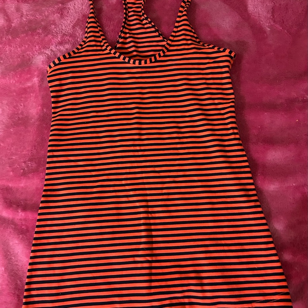 Striped Orange and Black Lululemon Tank Top